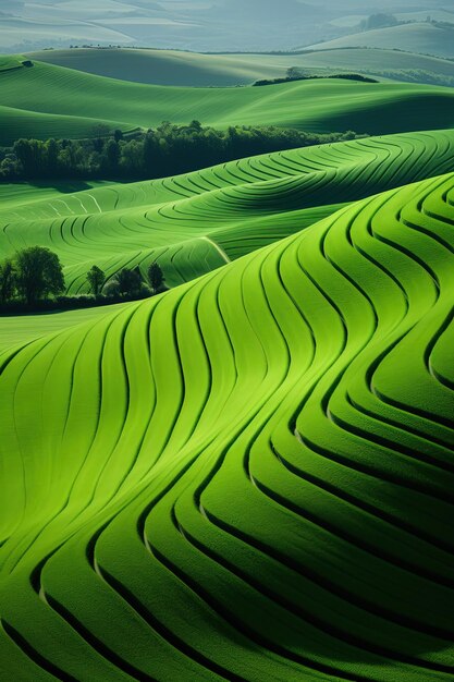 Verdant Waves of the Rolling Hills