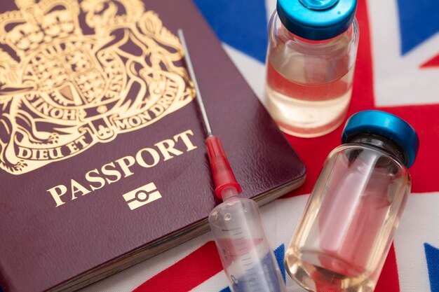 Verenigd Koninkrijk coronavirus vaccin reispaspoort concept