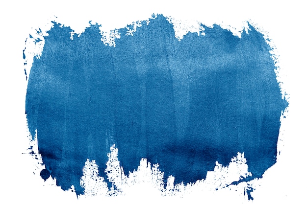 Verf blauwe lijnen penseelstreek kleur textuur