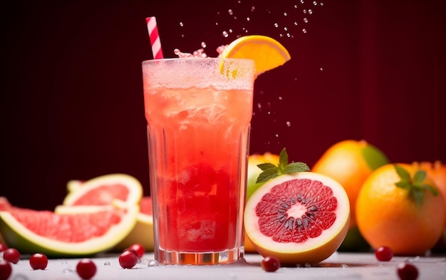 Verfrissend Fruit Drink Shoot Generative door Ai