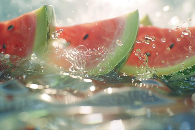 Verfrissende watermeloensnijden op een hete dag