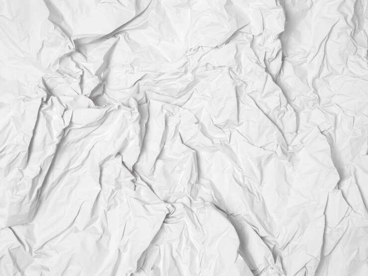 Foto verfrommeld nat witboek backround textuur conceptuele witte textuur
