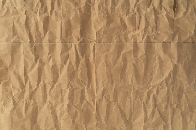Verfrommeld pakpapiertextuur voor achtergrond