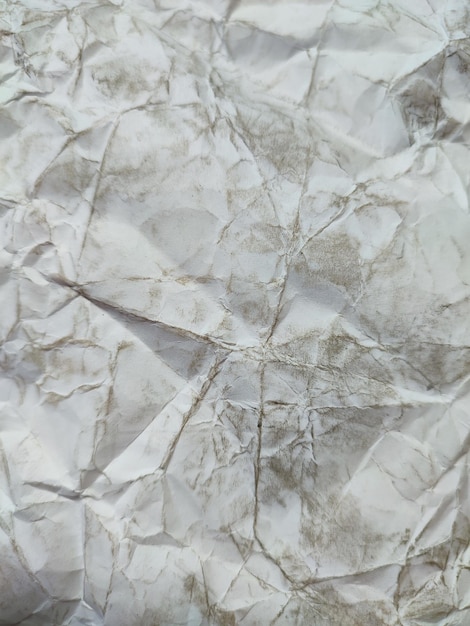 Verfrommeld wit papier textuur patroon achtergrond