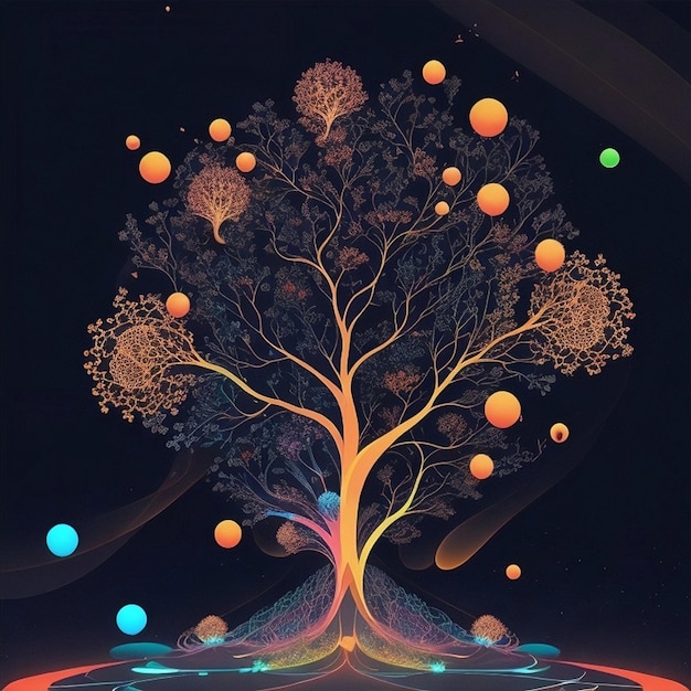 Vergoeding Illustratie van een boom