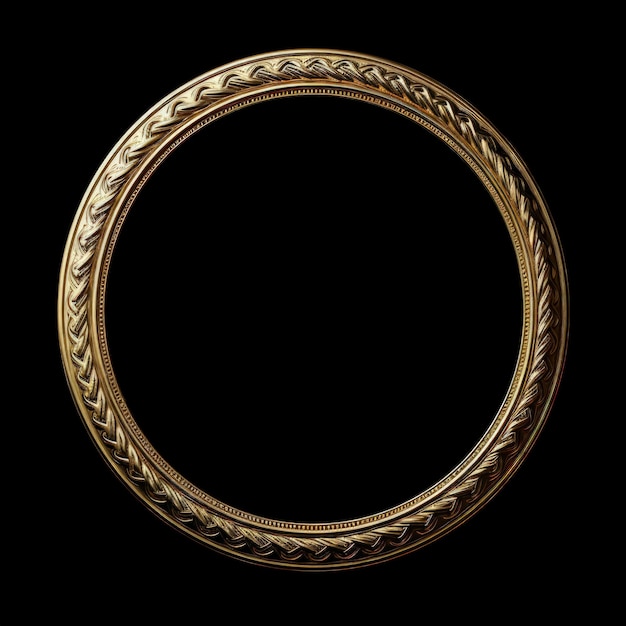 Vergulde elegantie ronde gouden frame