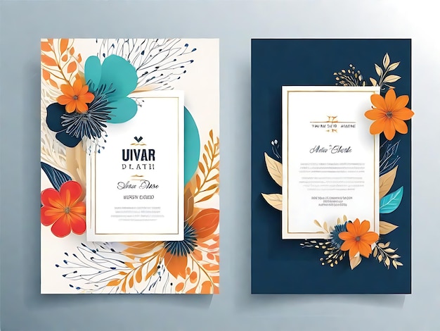 Verhoog uw evenement met onze moderne uitnodiging Flyer Template Abstract Design Perfection