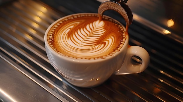 Verhoog uw koffie-ervaring Geniet van de schoonheid van ingewikkelde latte-kunst in betoverende creaties