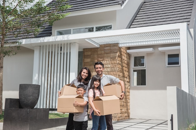 Verhuizen naar nieuw huisconcept