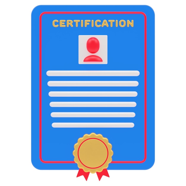 Verificatie blauw document