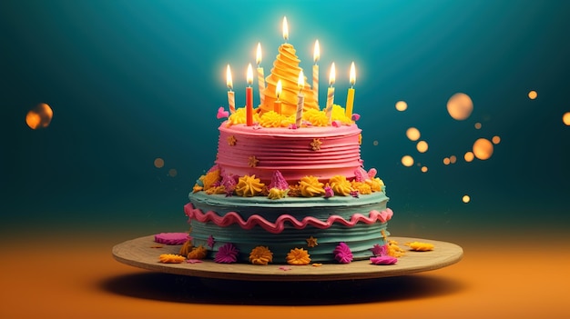 Verjaardag cupcake met één kaars