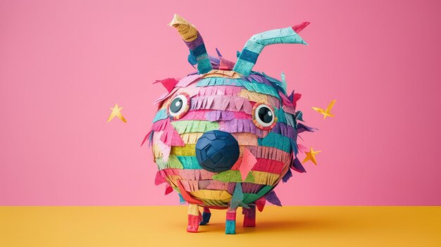 verjaardag pinata foto met een gewone achtergrond