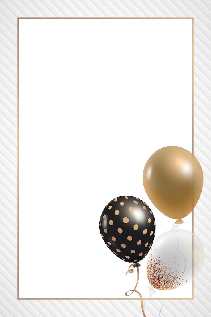 Foto verjaardagsfeest ballon frame png op doorzichtige achtergrond