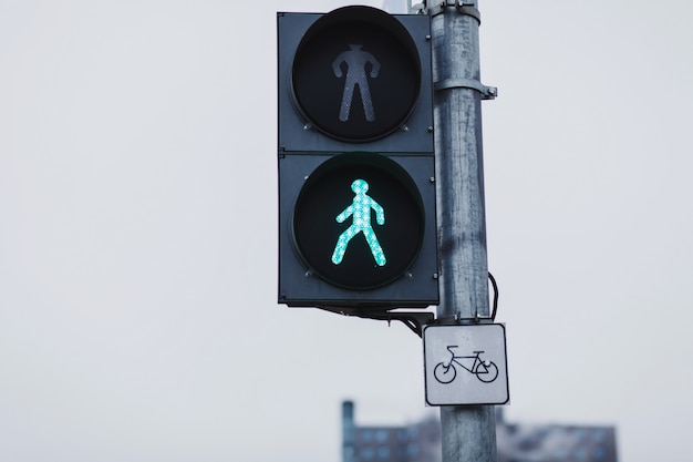 Verkeerslicht met groen licht