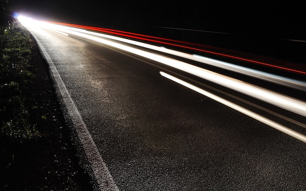 Verkeerslichten in de nacht