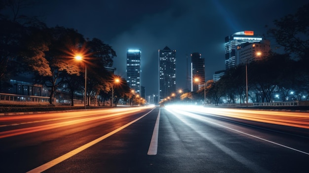 verkeerslichten in de nachtstad