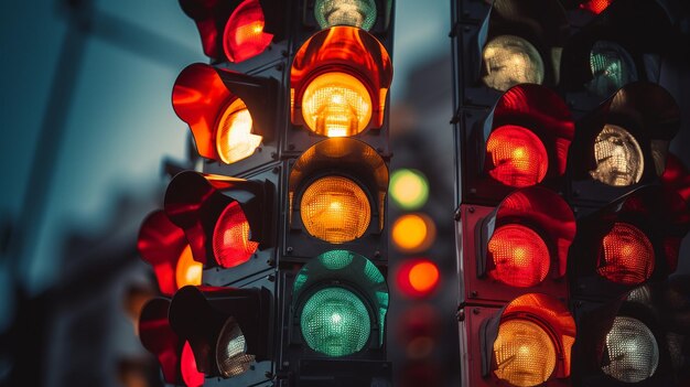 verkeerslichten op een straat