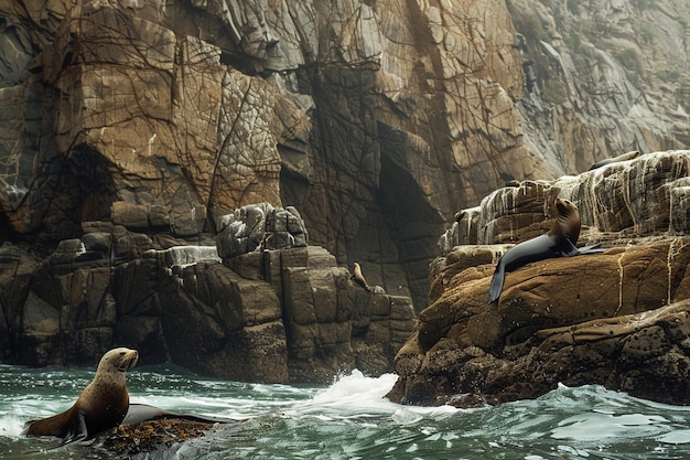 Verken de rotsachtige uitlopers waar zeeleeuwen am generatieve ai vinden