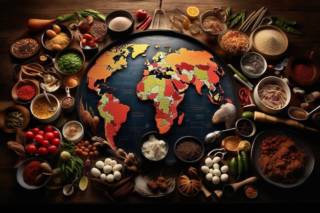 Verken de wereld door middel van heerlijke culinaire diversiteit