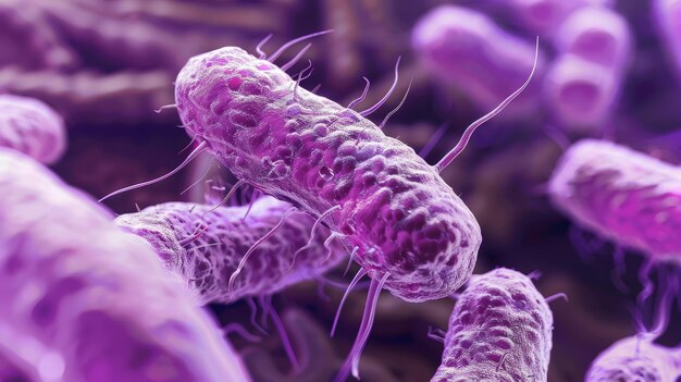 Verken het verborgen rijk van probiotische bacteriën door middel van een microscopisch beeld