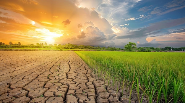 Verken het visuele verhaal van de overgang van klimaatverandering van droogte naar groene groei