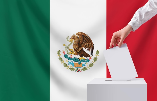 Verkiezingen Mexico Verkiezingsconcept Kopieerruimte