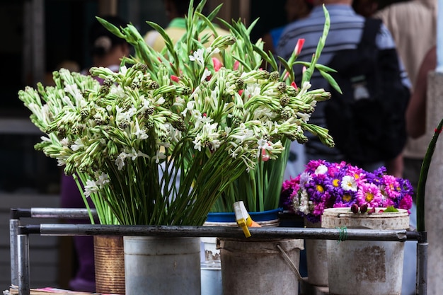 Verkoop van verse bloemen