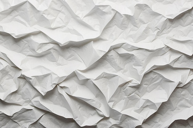 Verkrummeld wit papier textuur patroon Rough grunge oude blank Witte schone verkrummelde papier achtergrond