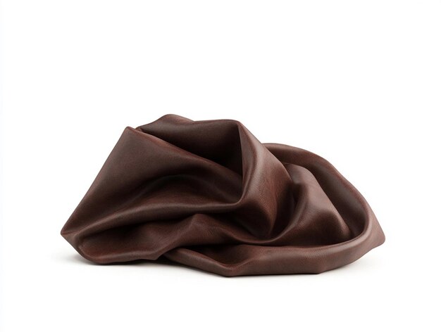 Verkrumpled bruin leer