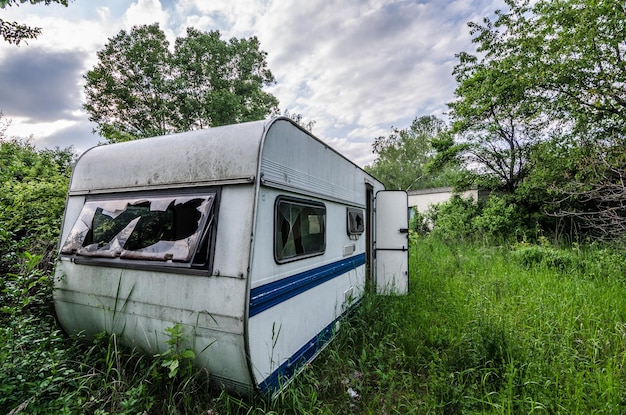 Foto verlaten caravan