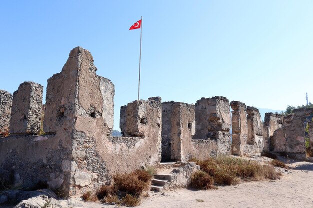 Verlaten dorp in Turkije Fethiye Kayakoy