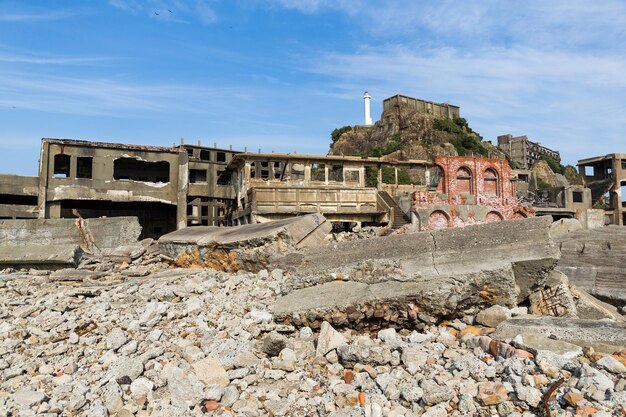 Verlaten eiland in nagasaki