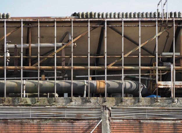 Verlaten fabrieksruïnes