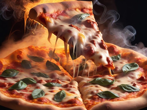 Verleidelijke pittige pizza foto's die je hunkering zullen opwekken