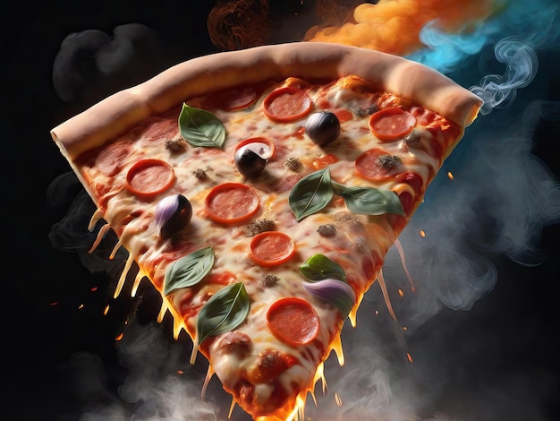 Verleidelijke pittige pizza foto's die je hunkering zullen opwekken