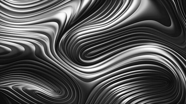 Verloop zilveren achtergrond met grijze metalen textuur Generatieve AI illustratie