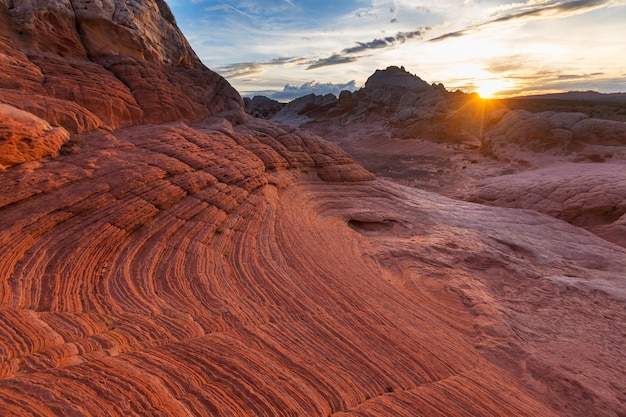 Vermilion Cliffs National Monument의 일출 풍경