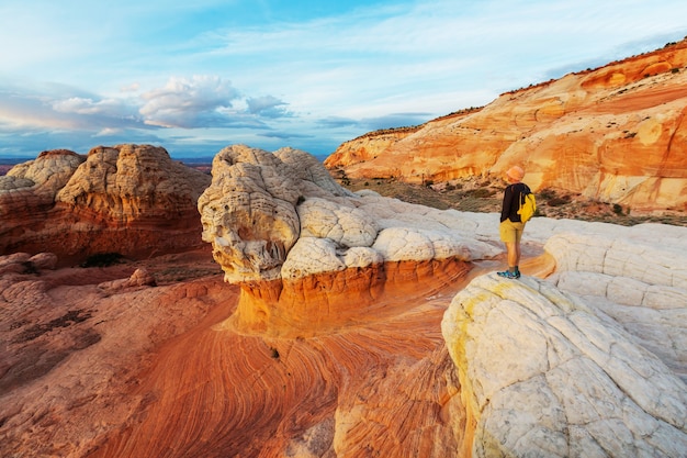 Vermilion cliffs national monument landschappen bij zonsopgang