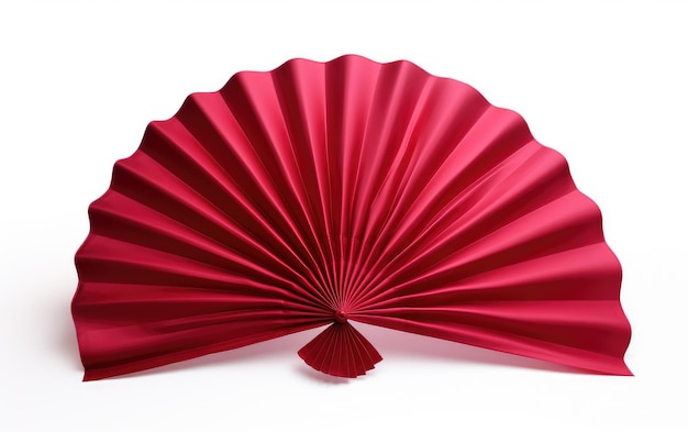 Vermilion Fan Moves Comforts Environment on a White or Clear Surface PNG Transparent Background