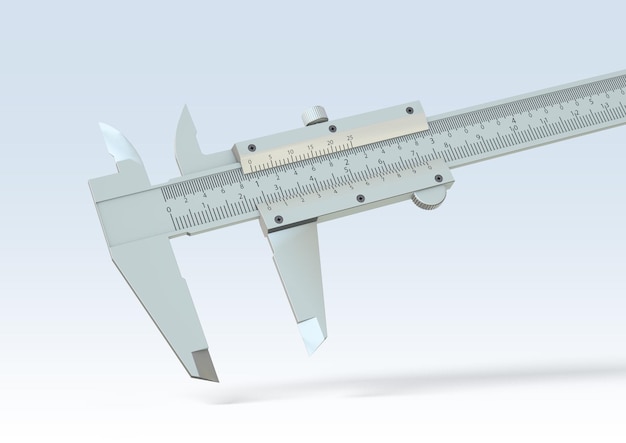 Vernier caliper isolated