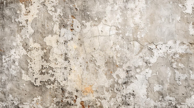 Verouderde cementmuur met een gestructureerd oppervlak schoon en gepolijst met een abstract vintage ontwerp van gekraakte ruwe steen en natuurlijke crème grunge