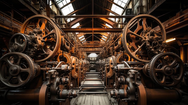 Foto veroudering van verpakkingspapierfabriek