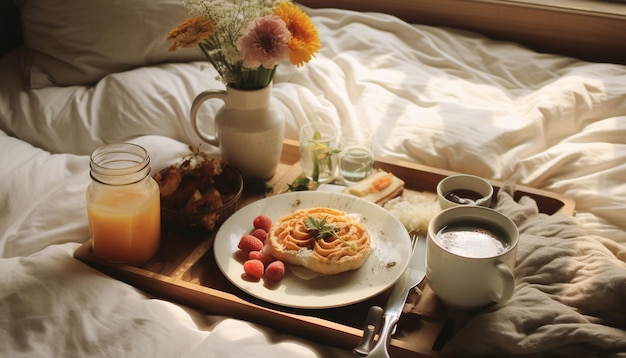 Verrass je moeder met een heerlijk zelfgemaakt ontbijt in bed. Het is een eenvoudig gebaar dat veel betekent.