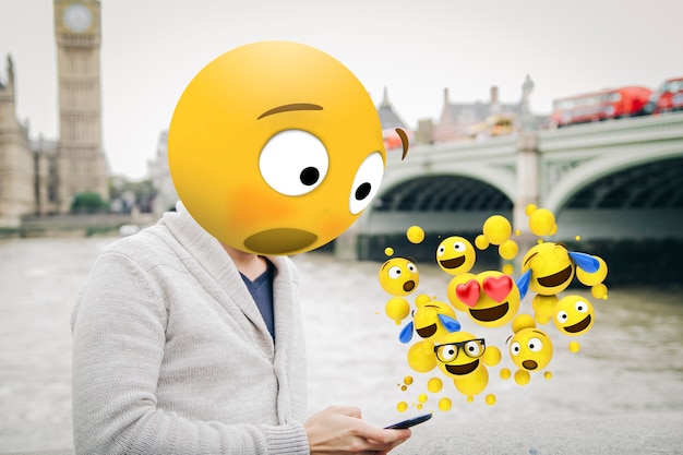 Verraste emoji op Londen