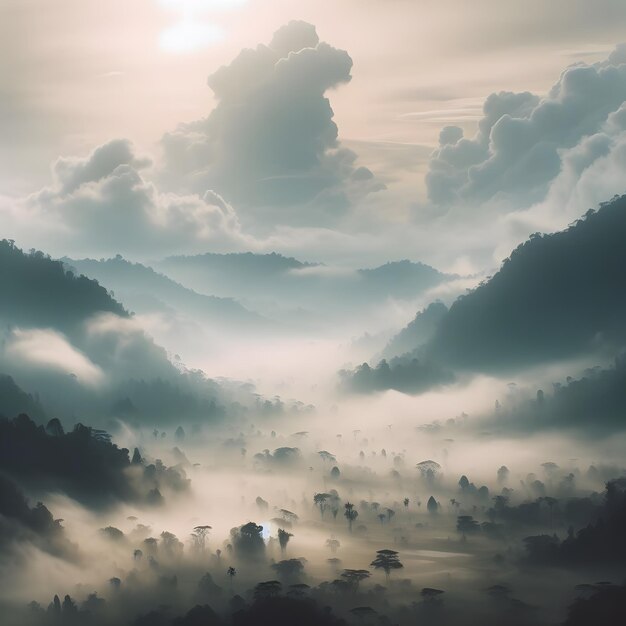 Verrukkelijke wolkenlandschappen Betoverende natuur canvas in hoogwaardige beelden