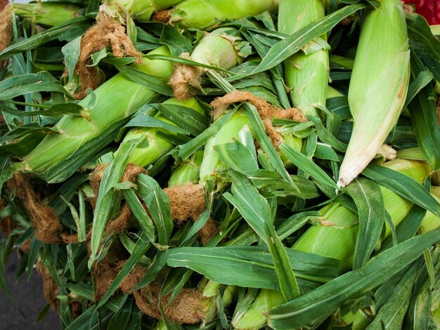 Vers biologisch voedsel op de lokale boerenmarkt. Boerenmarkten zijn een traditionele manier om landbouwproducten te verkopen.