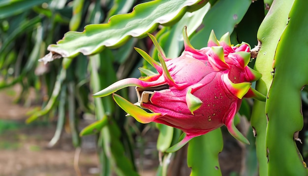 Vers drakenfruit in de tuin