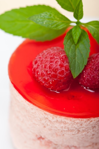 Vers frambozencake-mousse-dessert