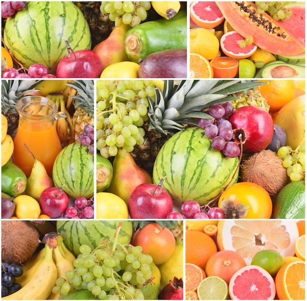 Vers fruit collage