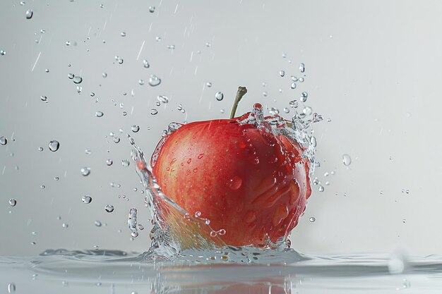 Foto vers fruit dat in het water drijft